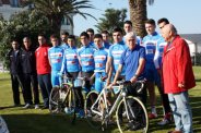 Manel Fernández visitou ao Ciclista Vigués no seu lugar de concentración. 8.03.14